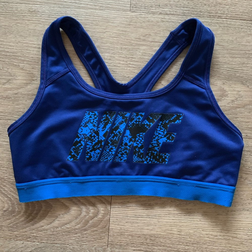Nike unpadded sports bra, size extra small